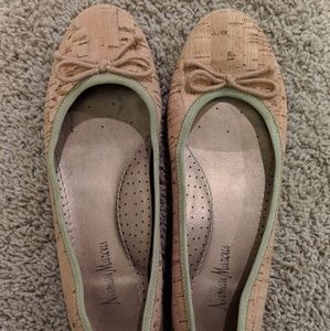Neiman Marcus Cork Flats